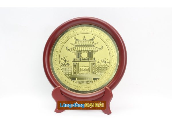 Đĩa đồng lưu niệm cảnh Khuê Văn Các