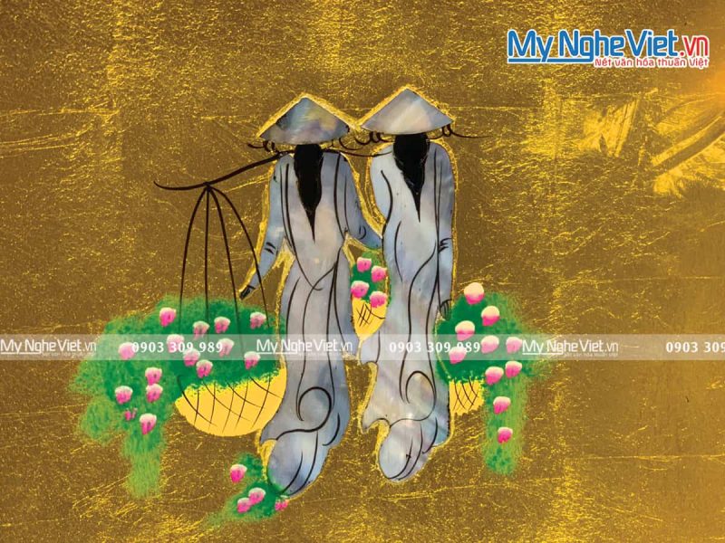 Bộ 2 Đĩa Vuông Cô Gái Cẩn Ốc SMTRD01 - Ảnh 2