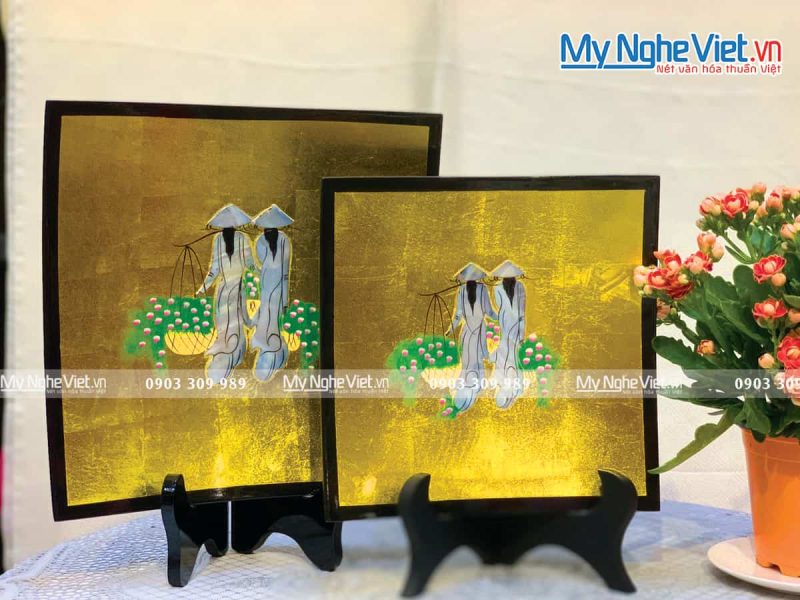 Bộ 2 Đĩa Vuông Cô Gái Cẩn Ốc SMTRD01