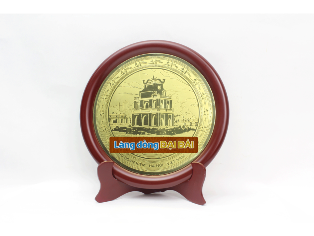 Đĩa đồng lưu niệm Hồ Hoàn Kiếm
