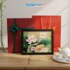 Tranh Sơn Mài Hoa Sen Và Hộp Quà Tặng Cao Cấp