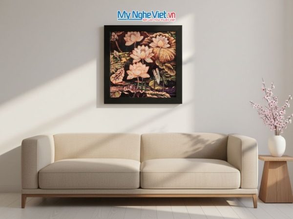 Tranh hoa sen cao cấp