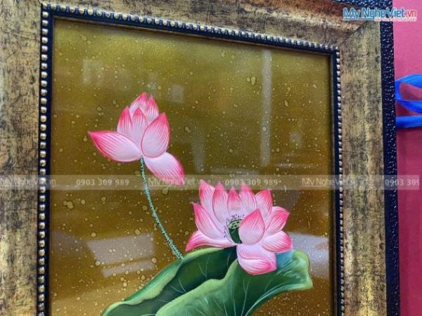 Tranh Sơn Mài Hoa Sen Cao Cấp - Quà Tặng Doanh Nghiệp Đậm Bản Sắc Việt