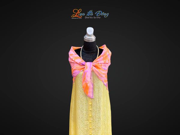 Khăn Lụa Vuông Tơ Tằm Vẽ Thủy Ấn