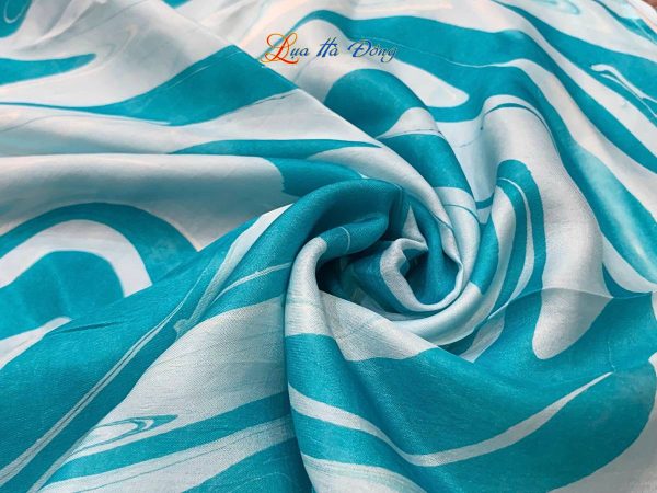 Khăn Lụa Vuông Tơ Tằm Vẽ Thủy Ấn