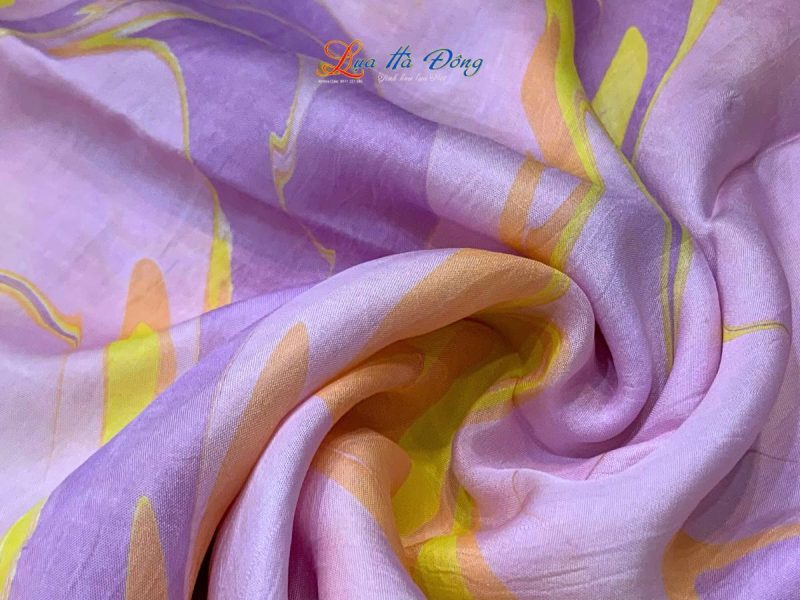 Khăn Lụa Vuông Tơ Tằm Vẽ Thủy Ấn
