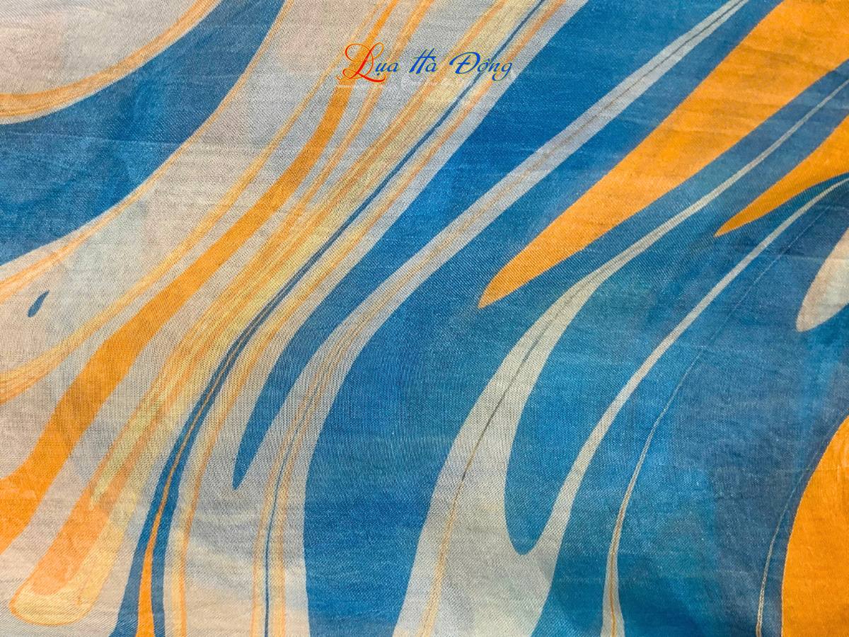 Khăn Lụa Tơ Tằm Vẽ Thủy Ấn