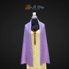 Khăn lụa dài họa tiết hồng thọ hồng xanh