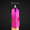 Khăn lụa tơ tằm vẽ tay hoa sen tua rua 100% silk