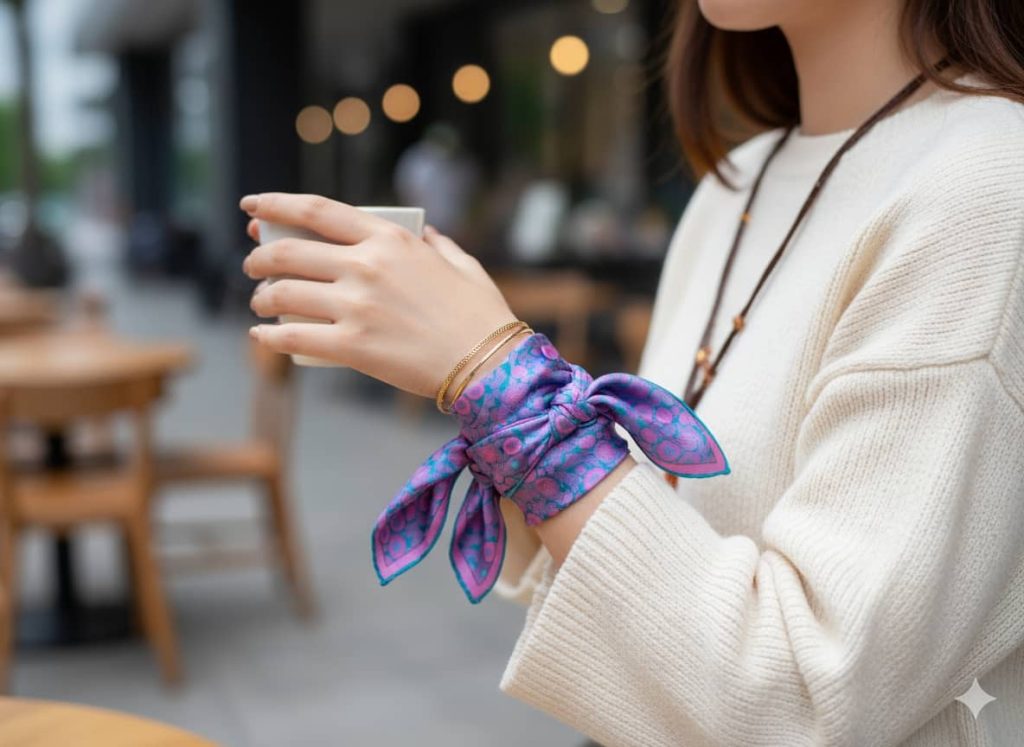 Khăn lụa vuông tơ tằm, khăn lụa vuông, khăn lụa vuông cao cấp