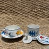 Phin cà phê thấp vẽ cá màu lớn CFVH004.3