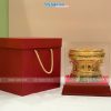 Trống đồng đúc mạ vàng 24K