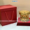 Trống đồng đúc mạ vàng 24K