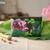 Túi sen vẽ tay thủ công - Túi từ lá sen