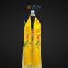 Khăn lụa trơn thêu sen vàng