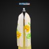 Khăn lụa tơ tằm vẽ tay hoa sen tua rua 100% silk