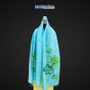 Khăn lụa tơ tằm vẽ tay hoa sen tua rua 100% silk