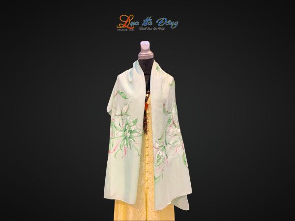 Khăn lụa tơ tằm vẽ tay