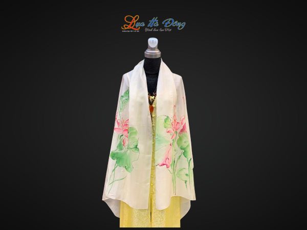 Khăn lụa tơ tằm vẽ tay