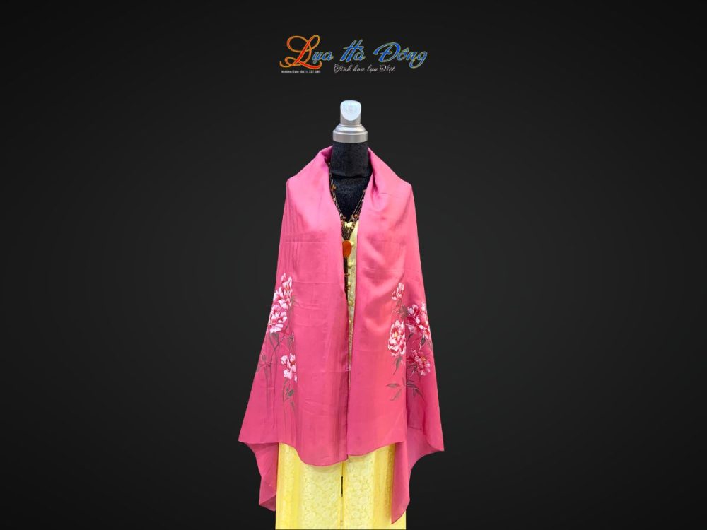 Khăn lụa tơ tằm vẽ tay
