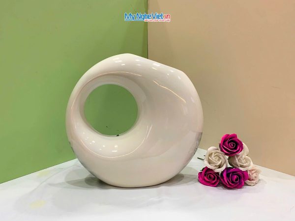 Lọ Hoa Sơn Mài Kết Thân Vẽ Cảnh Đồng Quê Lớn