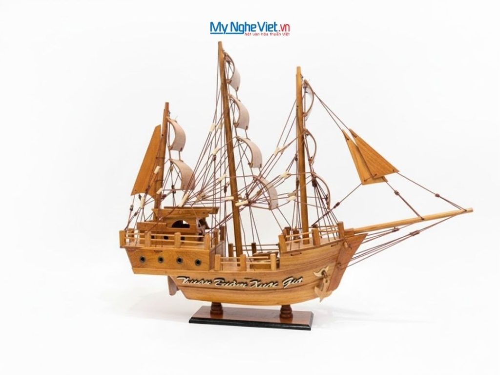 Mô Hình Thuyền Thái Lan Gỗ Hương