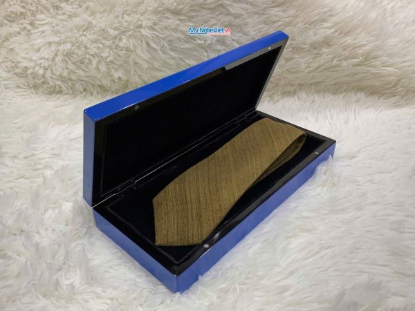 Quà Tặng Hộp Sơn Mài Trống Đồng & Cà Vạt Lụa Đũi Cao Cấp