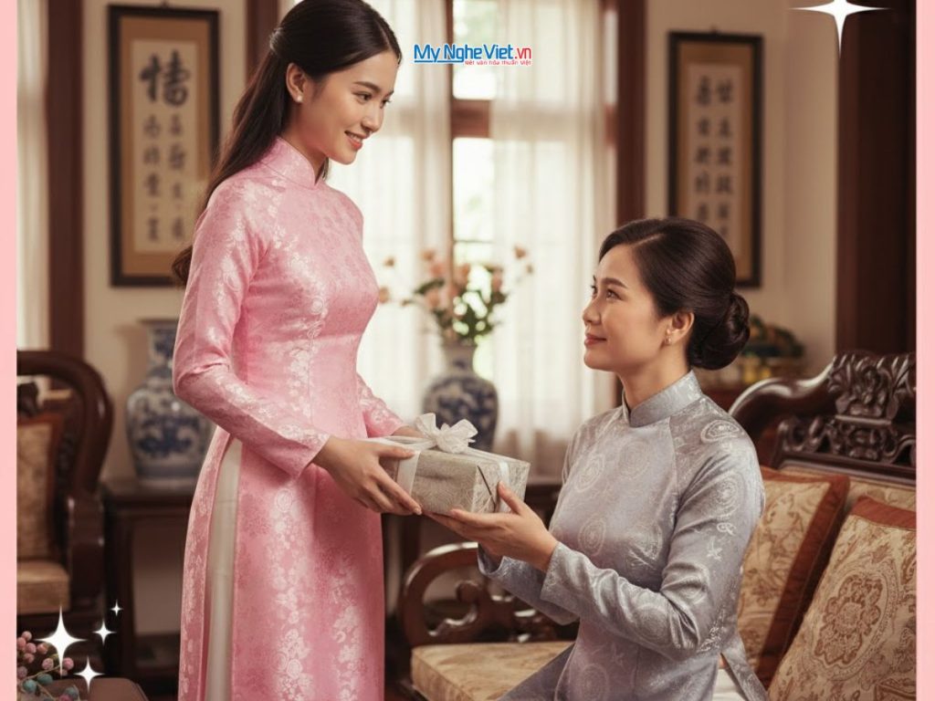 Quà tặng 20-10 - khăn lụa quà tặng mẹ ý nghĩa