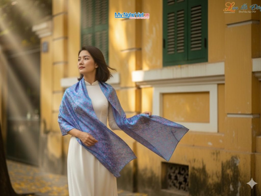 Quà tặng 20-10 - khăn lụa quà tặng vợ ý nghĩa