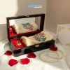Quà tặng hộp trang sức và khăn lụa thêu tay cao cấp