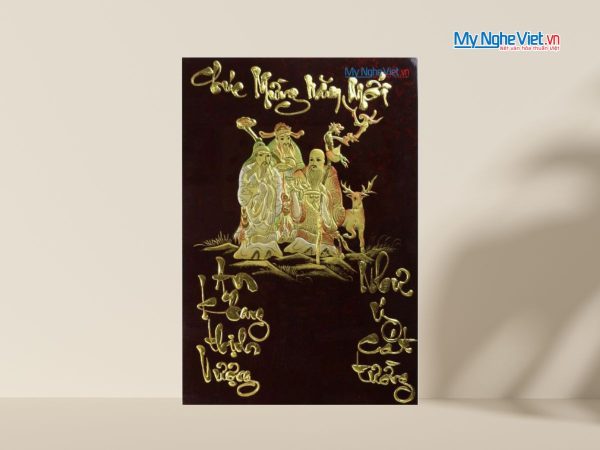 Tranh lịch sơn mài Phúc Lộc Thọ