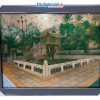 Tranh dát bạc vẽ Chùa Một Cột