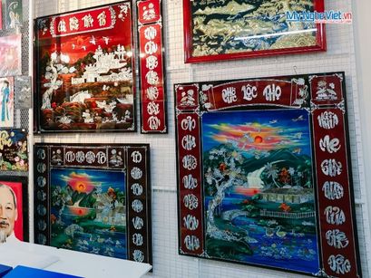 tranh liễn sơn mài