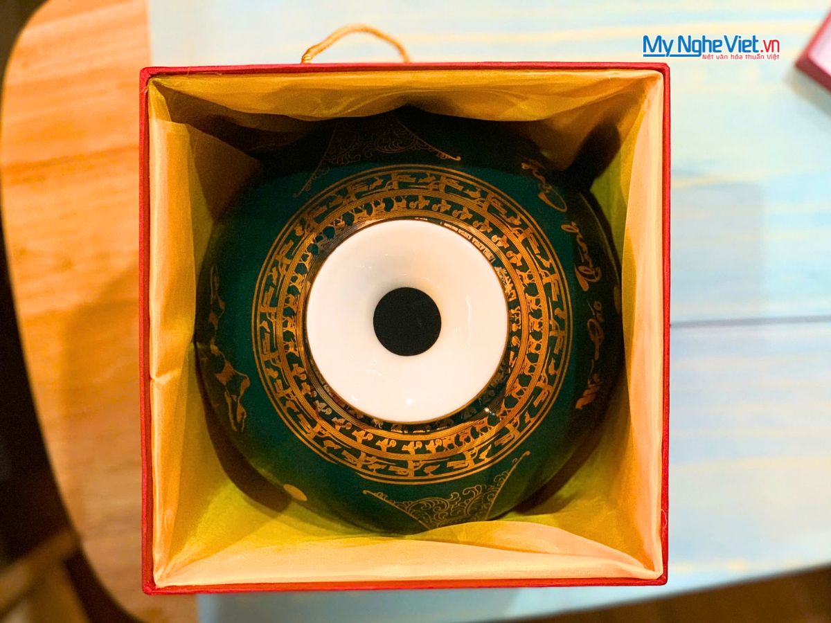 Bình Thu Tài Hút Lộc Vẽ Nhị Cảnh