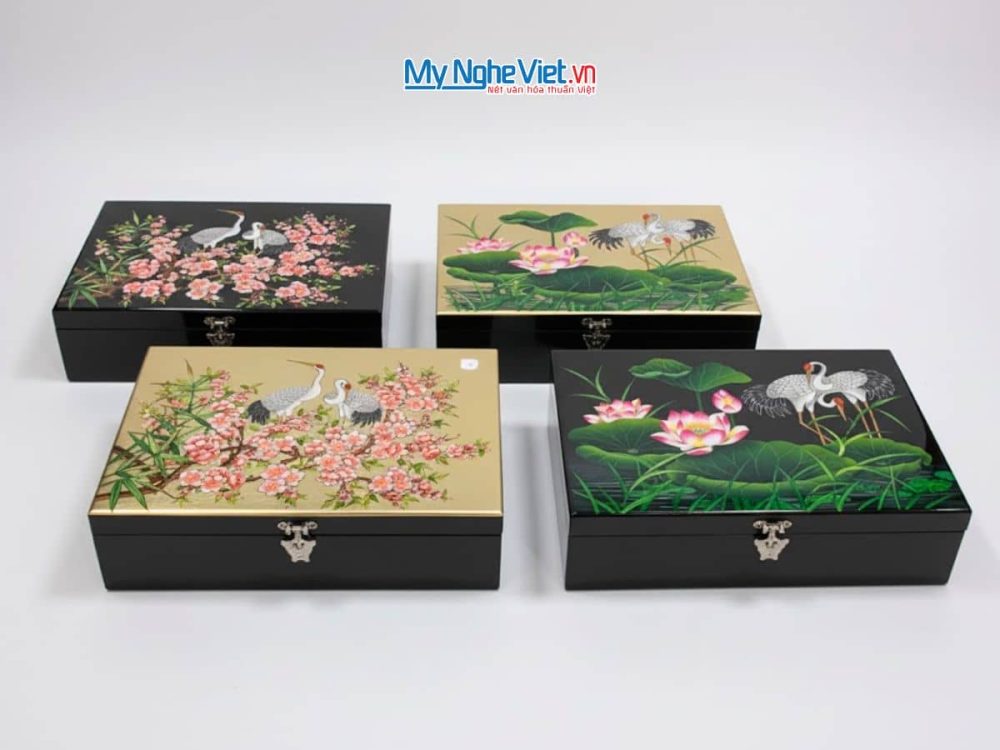 Hộp đựng quà tết sơn mài cao cấp
