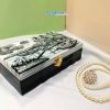 Hộp trang sức sơn mài đồng quê đen trắng