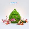 Hũ mận sơn mài đựng mứt vẽ hoa sen