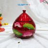 Hũ mận sơn mài đựng mứt vẽ hoa sen