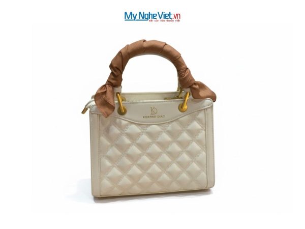 Khăn lụa vuông tơ tằm trơn màu nâu cà phê MNV-PT5050/3