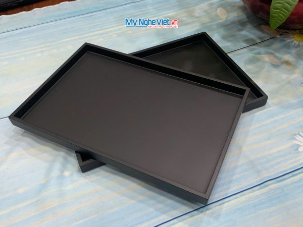 Khay sơn mài màu đen