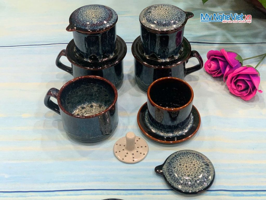 Phin Cà Phê Men Hỏa Biến Men Xanh Chảy