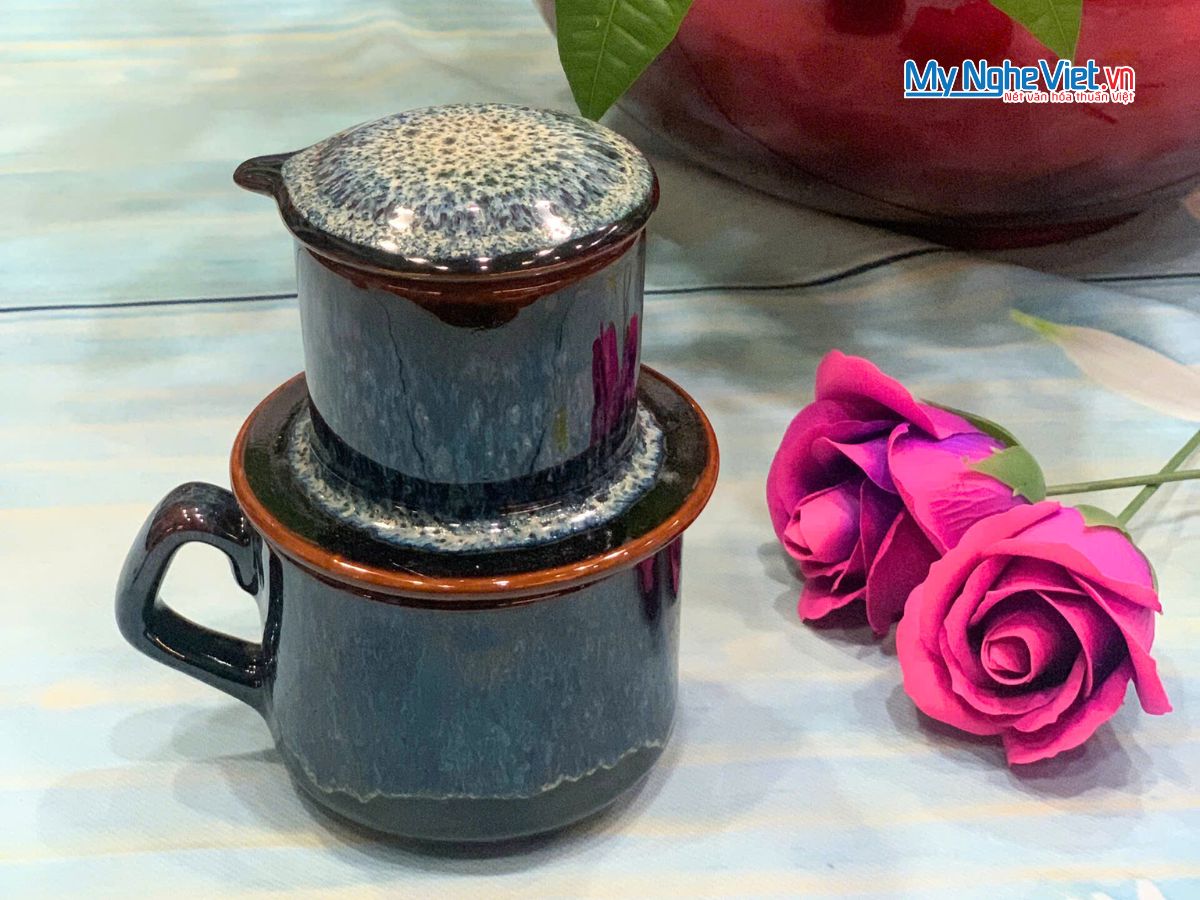 Phin Cà Phê Men Hỏa Biến Men Xanh Chảy