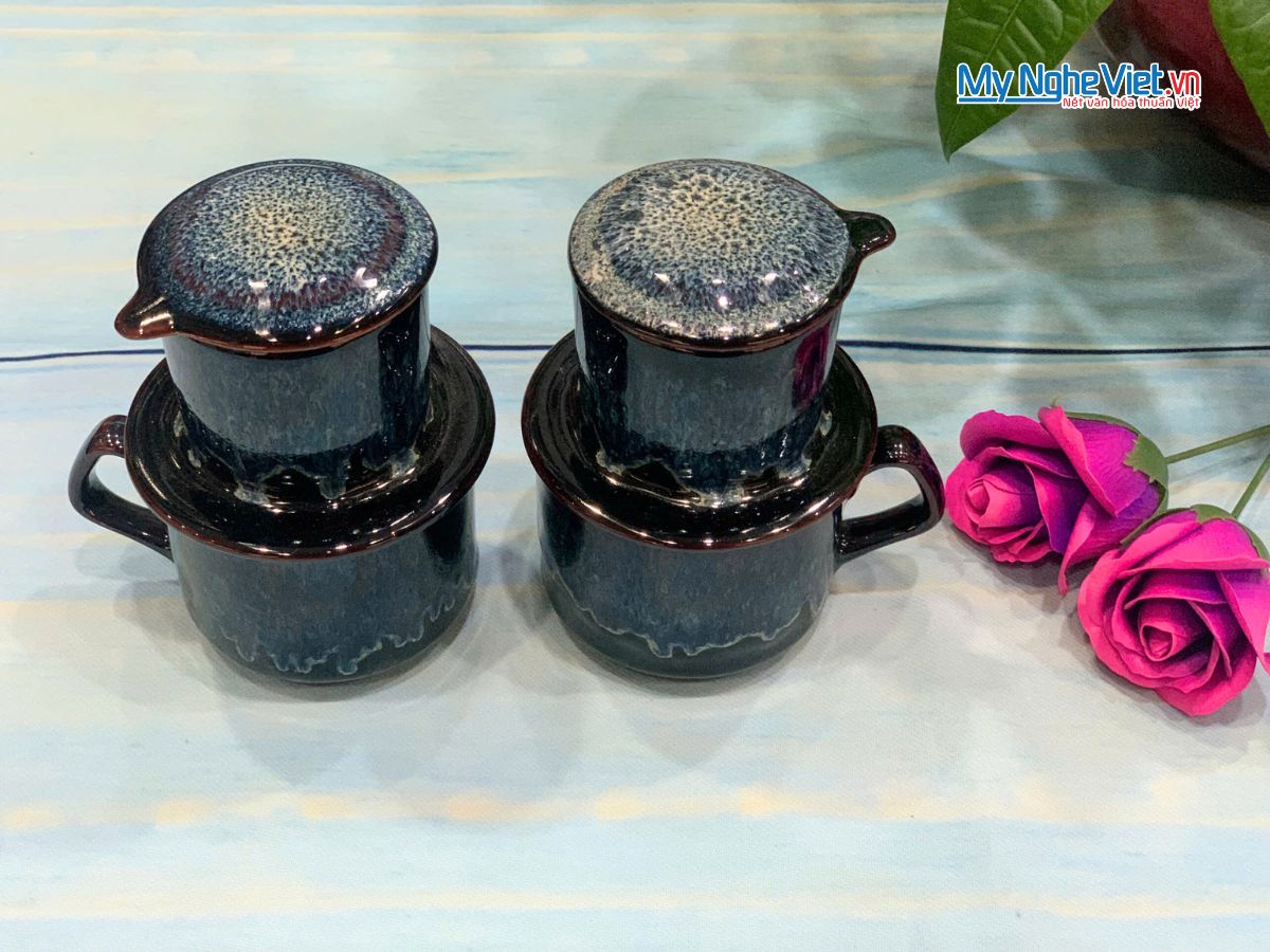 Phin Cà Phê Men Hỏa Biến Men Xanh Chảy