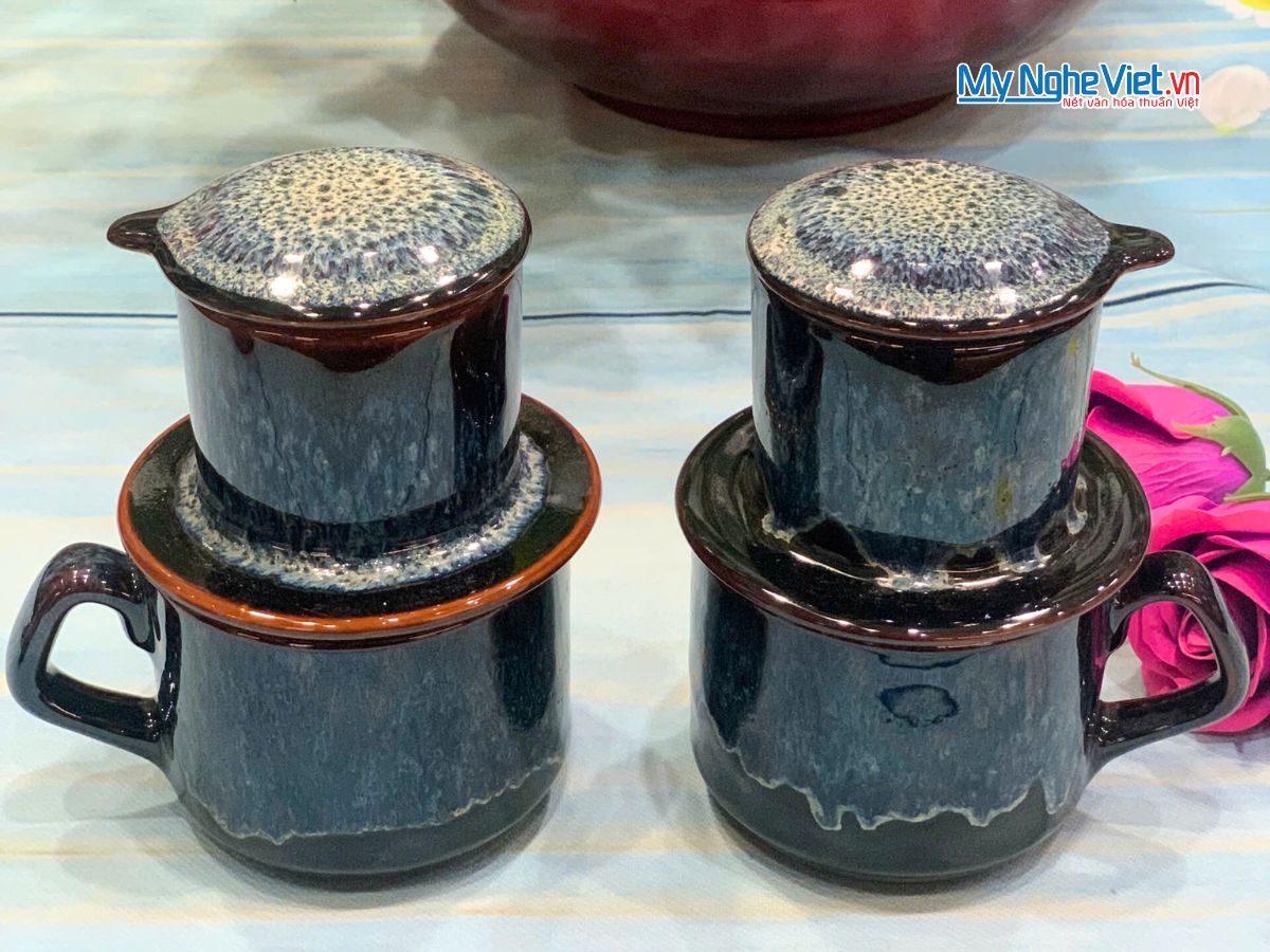 Phin Cà Phê Men Hỏa Biến Men Xanh Chảy