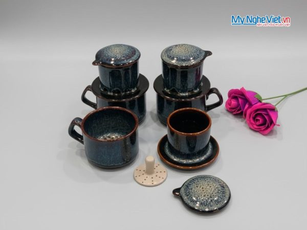 Phin Cà Phê Men Hỏa Biến Men Xanh Chảy