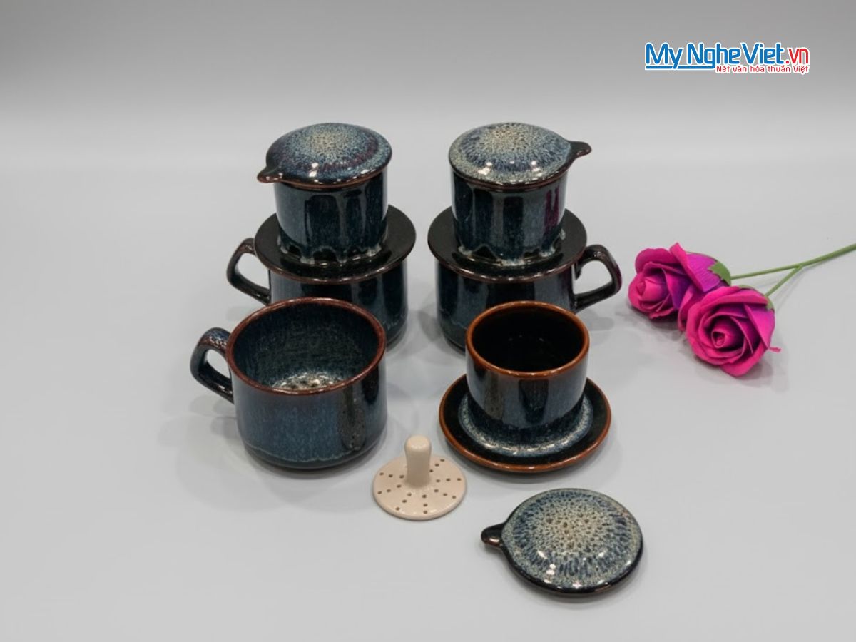 Phin Cà Phê Men Hỏa Biến Men Xanh Chảy