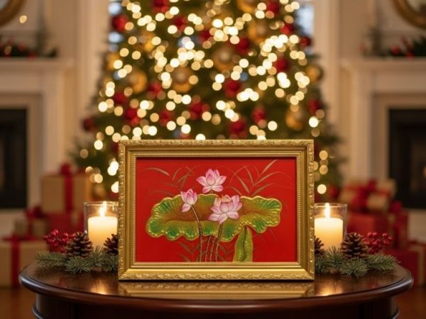 Tranh sơn mài để bàn