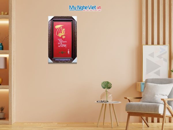 Tranh thư pháp chữ Thọ