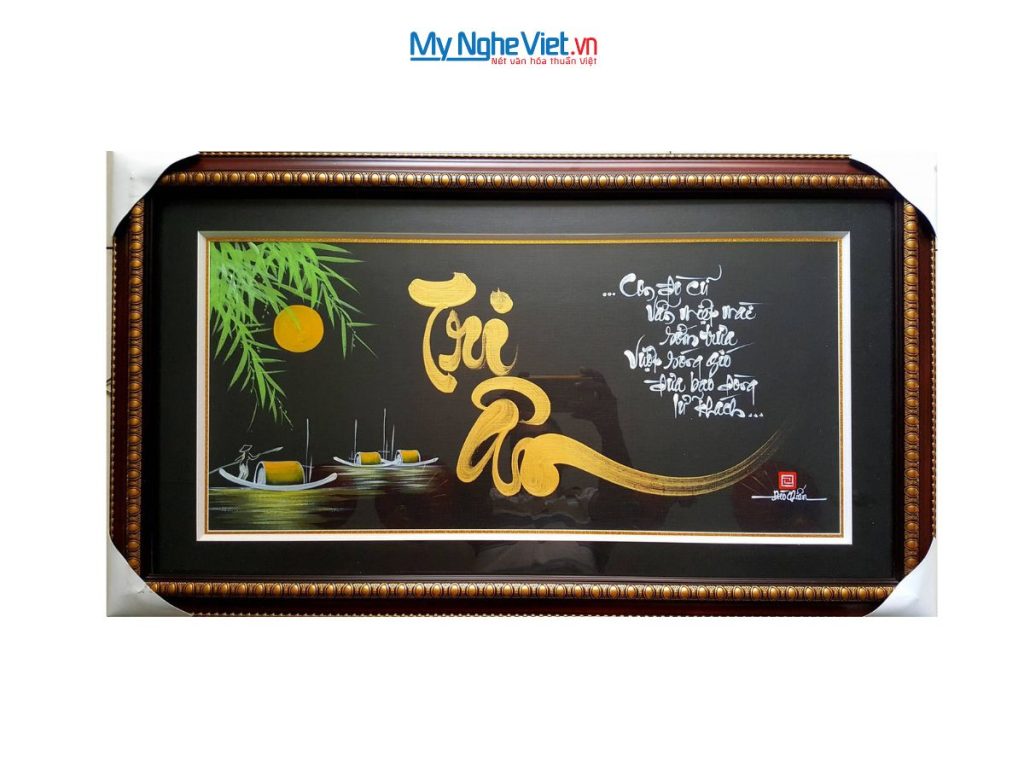 Tranh Thư Pháp Chữ Tri ân