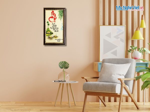 Tranh chữ thư pháp Ơn Cô